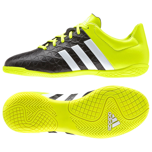 Adidas - Ace 15.4 Indoor Junior Football Trainers – Black/Yellow