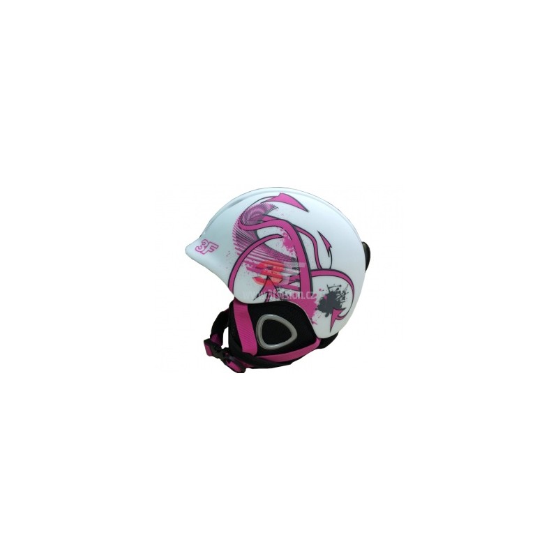 dětská lyžařská/snb helma 3F - 1589 - bílo/růžová