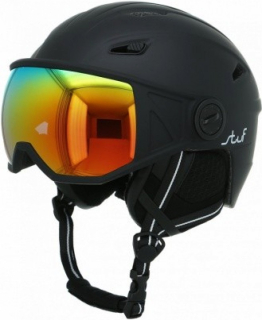 lyžařská/snb helma s visorem STUF Visor 2 - černá