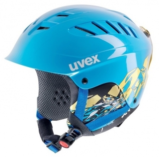 juniorská lyžařská/snb helma Uvex X Ride, blue/yellow