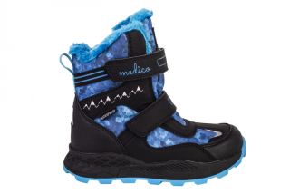 dětské zimní boty MEDICO - černo/modré